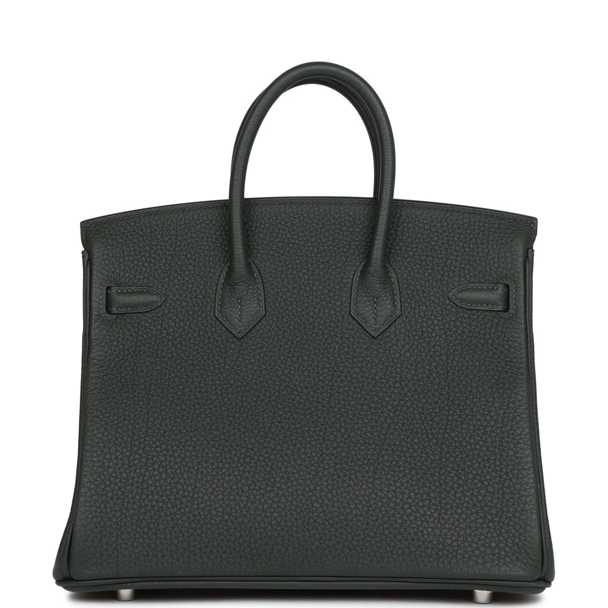 Birkin 25 Vert Fonce Togo Palladium Hardware M814