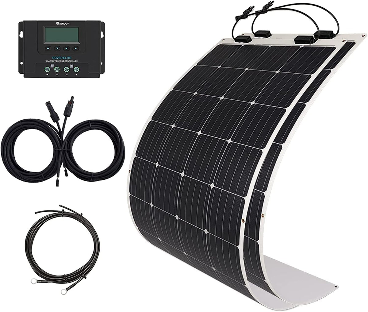 100W 12V Flexible Monocrystalline Solar Panel Kit L566794