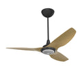 52 Ceiling Fan with Caramel Aluminum Blades and Black Finish T88004