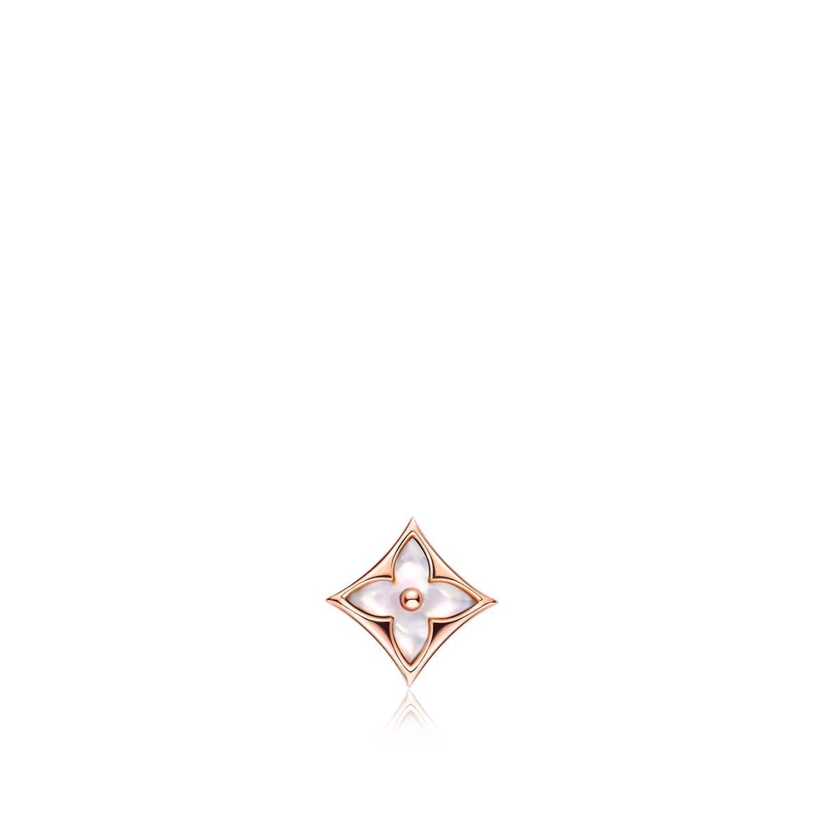 Rose Gold and White Mother-of-Pearl Earring P3306