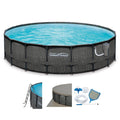 20ft x 48in Above Ground Frame Swimming Pool Set with Pump F202500