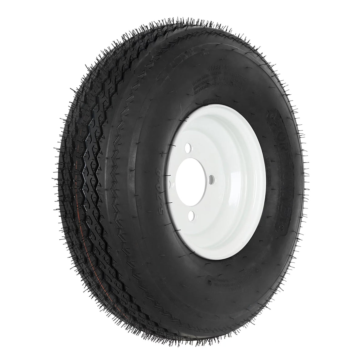 5.70x8 Trailer Tires with 8 Rims, 4 Lug, Load Range C, 2 Pack E591569