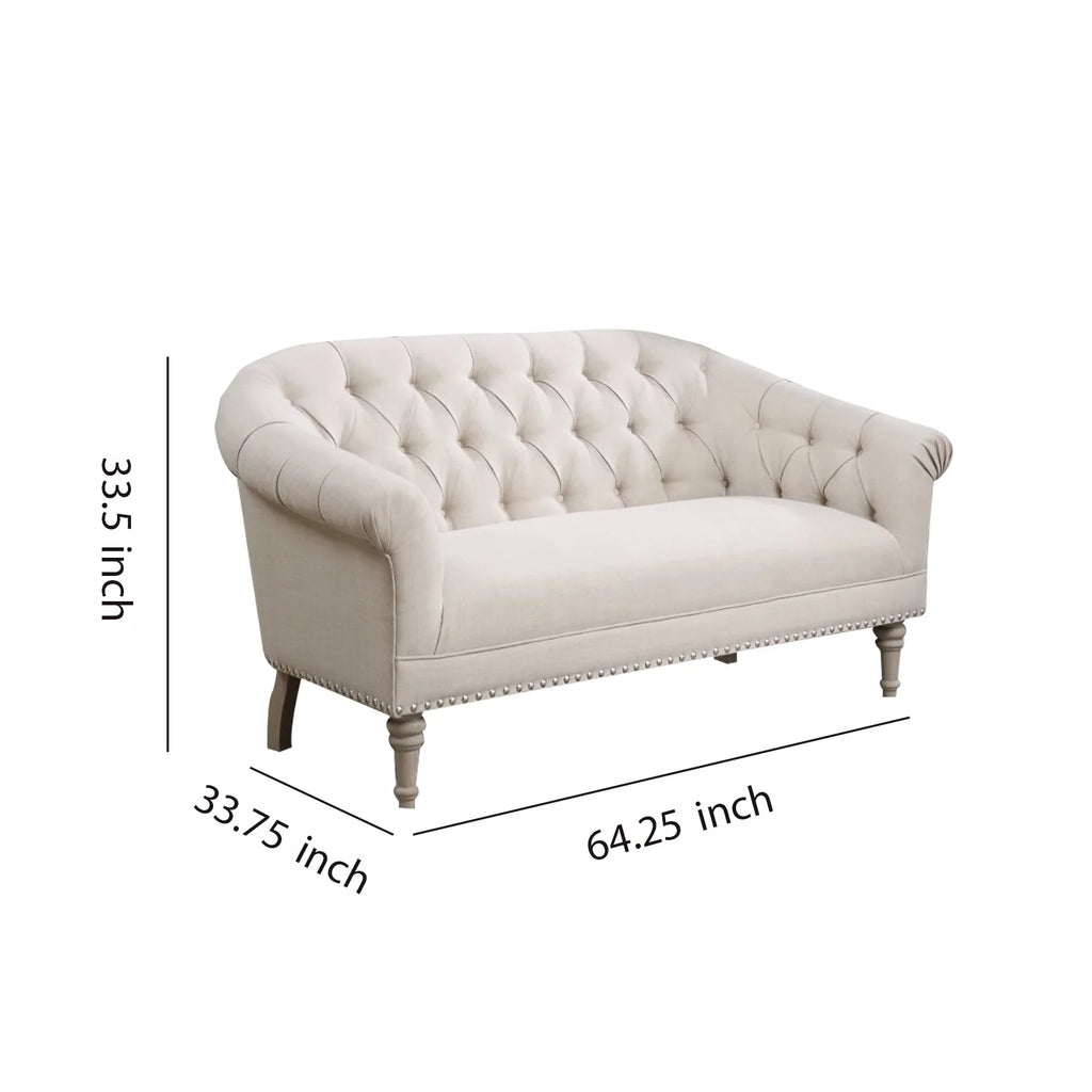 White Traditional Settee R952944