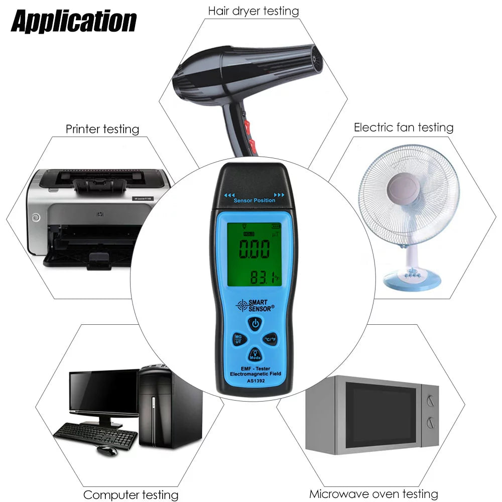 Handheld Digital LCD EMF Tester U861661