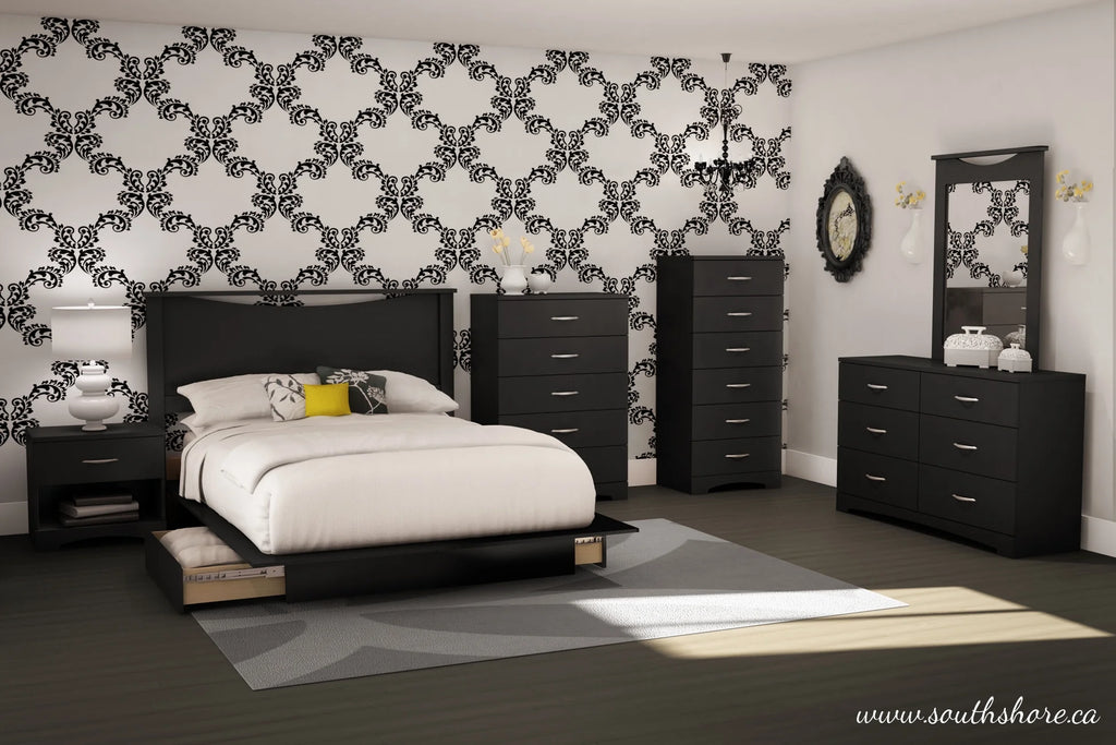 Black Full/Queen Headboard O234