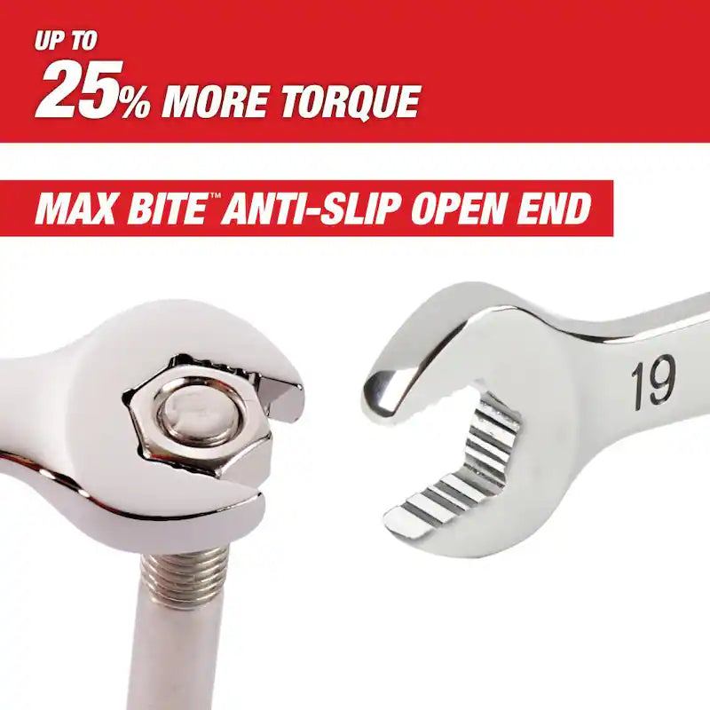 7-Piece Flex-Head Ratcheting Combination Wrench Set Metric F226