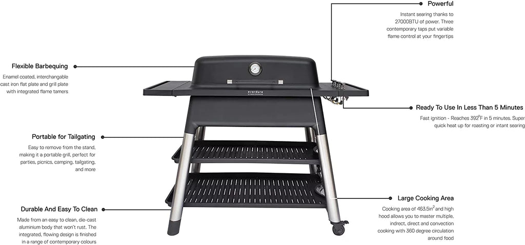 3 Burner Propane Gas Grill and Stand O191303