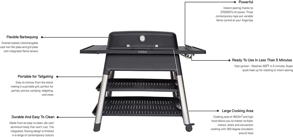 3 Burner Propane Gas Grill and Stand O191303