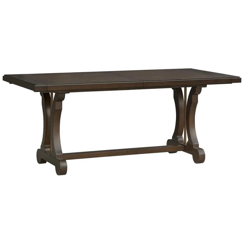 Brown Rectangle Extension Dining Table U1583