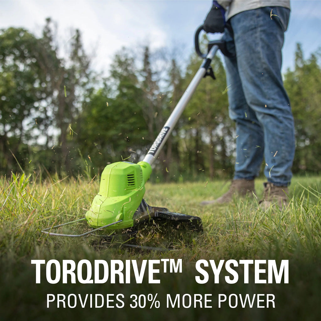 40V 15 Straight Shaft String Trimmer with 2.5 Ah Battery and Charger R424