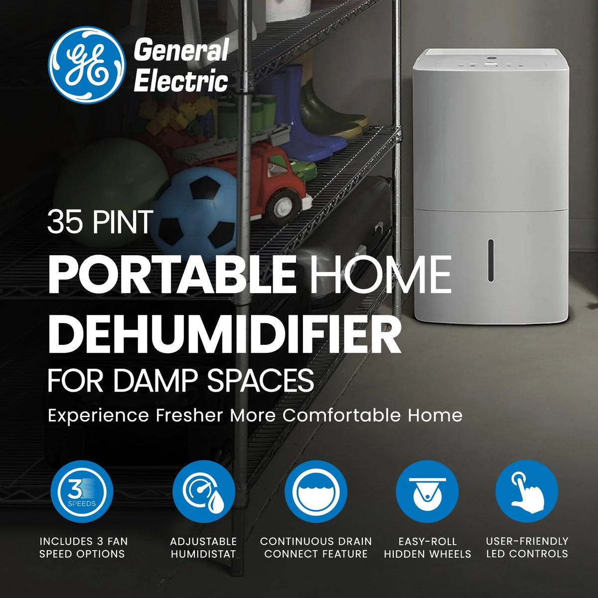 35 Pint Home Dehumidifier Y659646