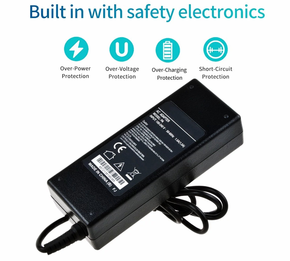 Compatible AC / DC Adapter Replacement 12V DC Power Supply Cord Cable Charger A1827