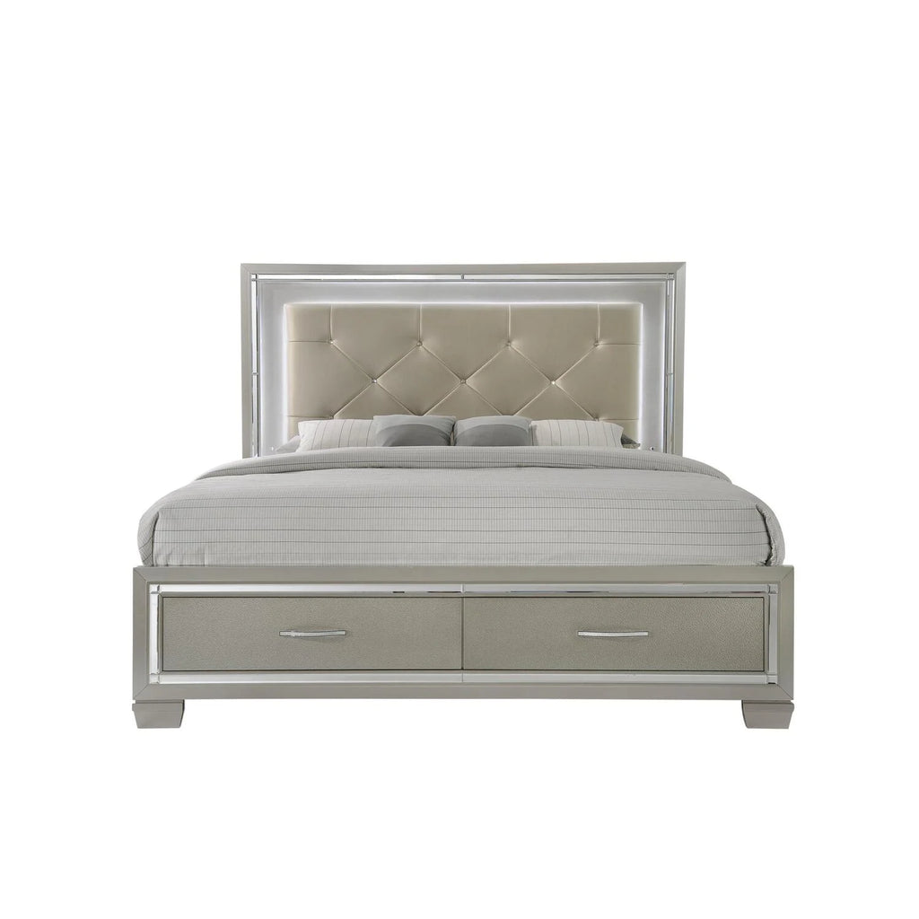 Queen Platform Storage 6PC Bedroom Set L49501