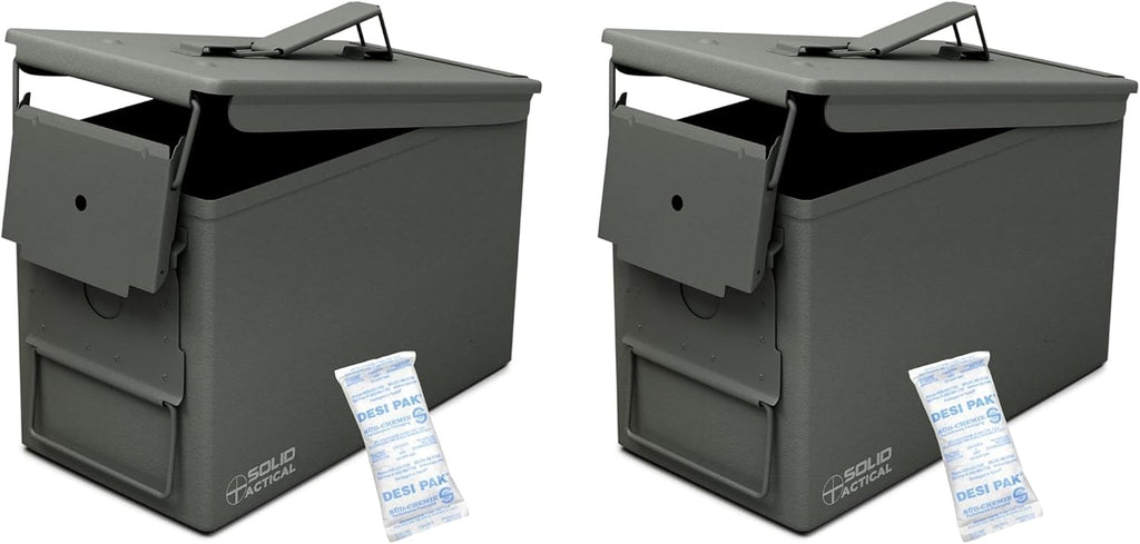 Matte Black OD Green FDE Brown Steel Ammo Box Q604
