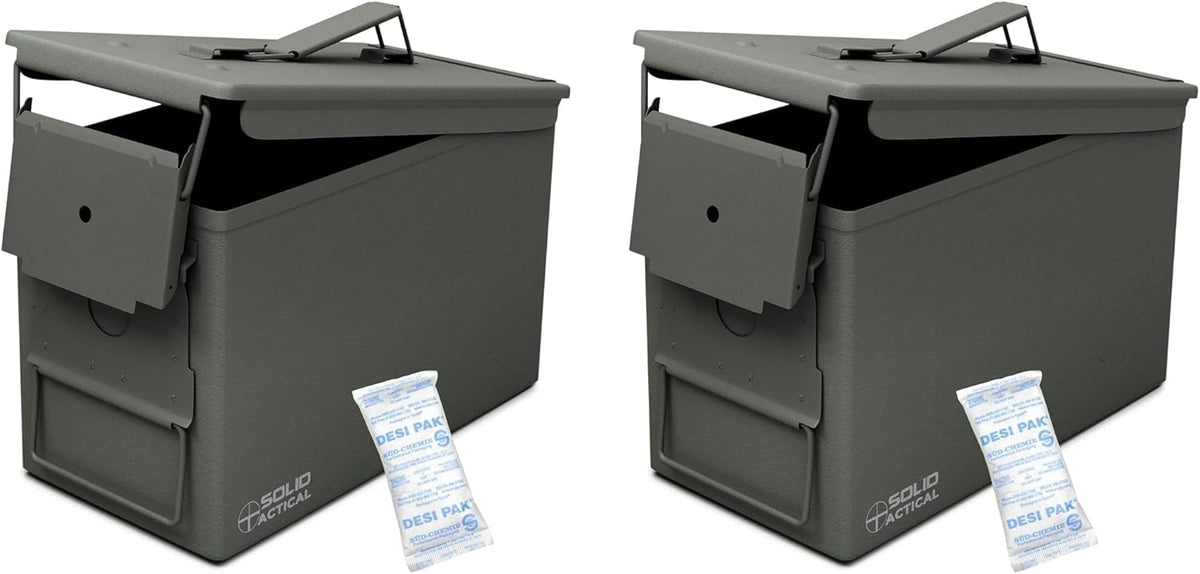 Matte Black OD Green FDE Brown Steel Ammo Box Q604