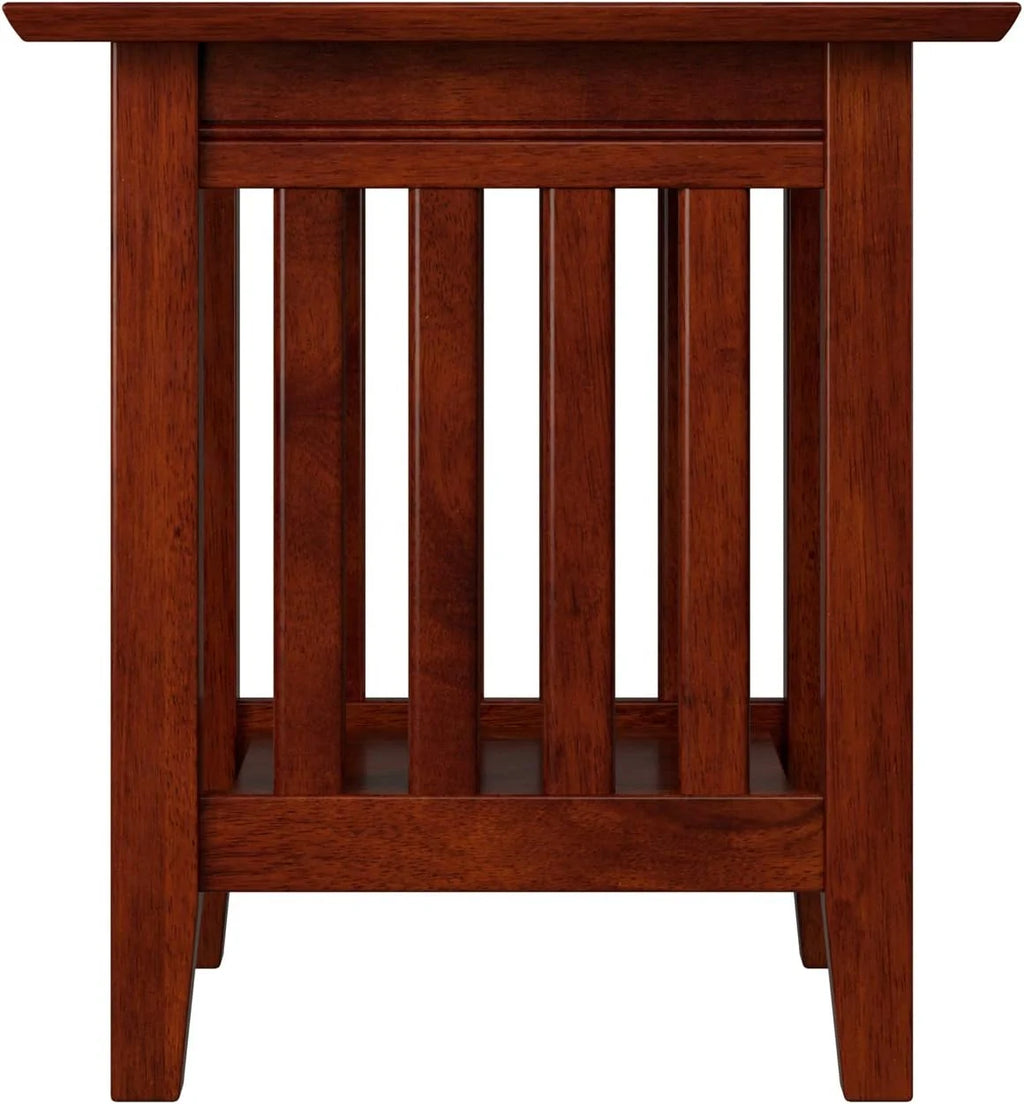 Solid Hardwood End Table 20 In Set Of 2 Walnut T1730