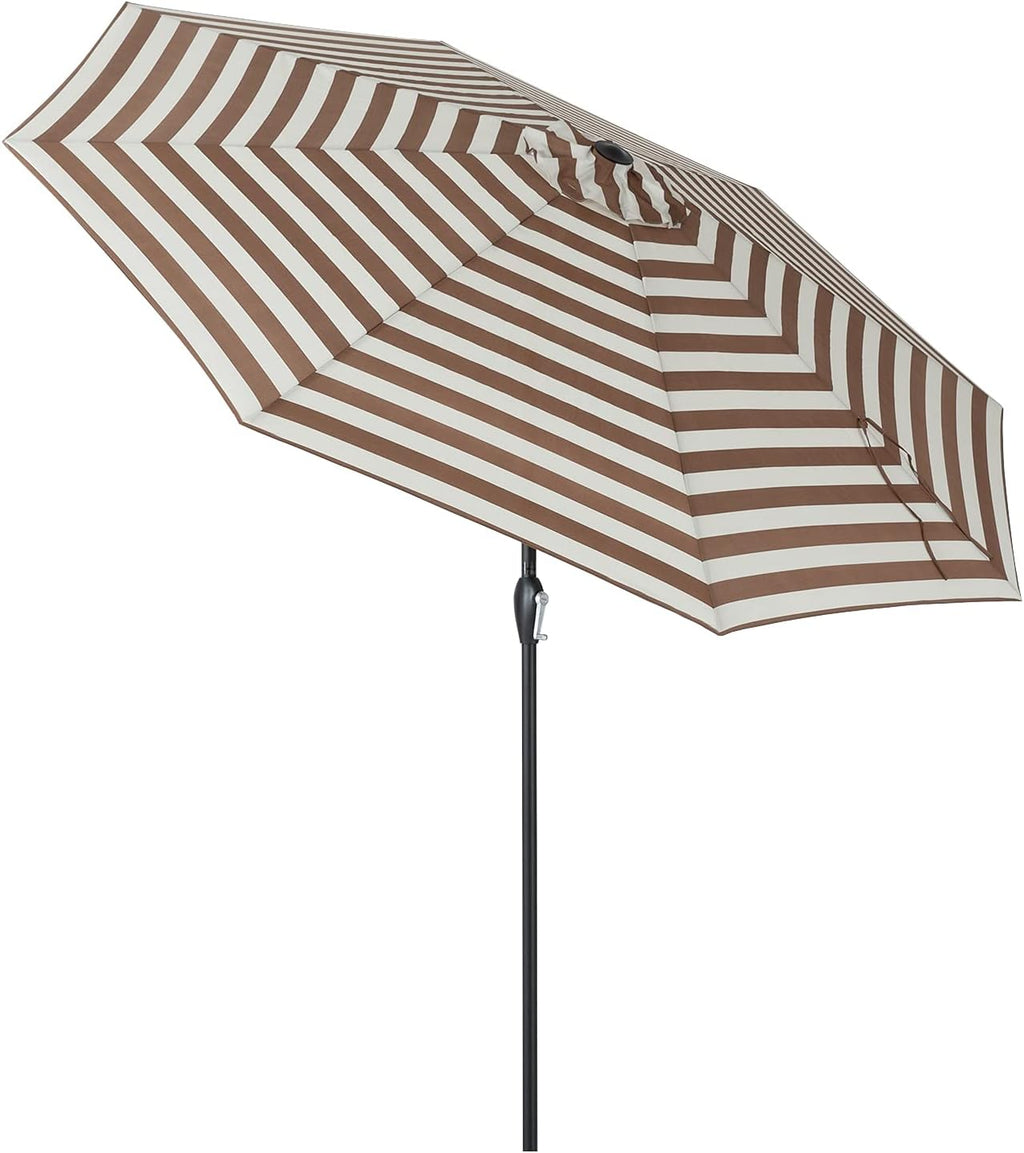 10' Outdoor Patio Table Umbrella with Auto Tilt and Crank J485992