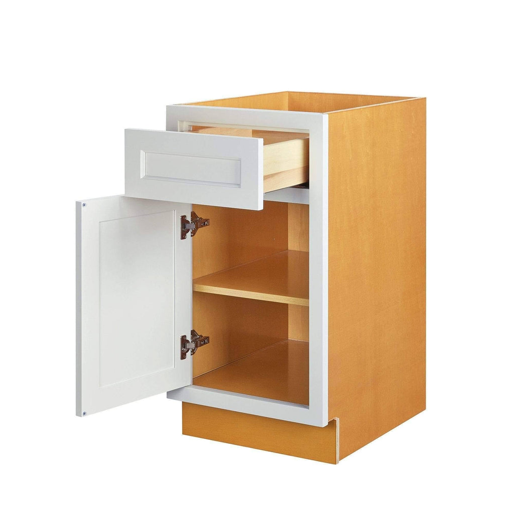White Inset Raised Panel Base Cabinet Z29925