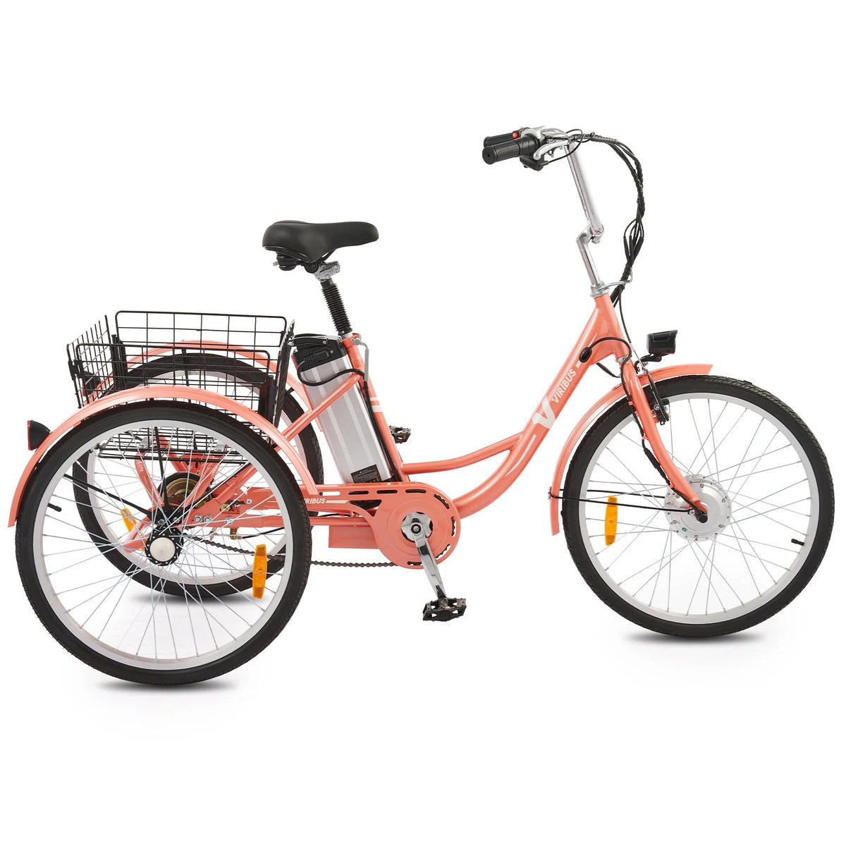 Electric Tricycle for Adults 3 Wheel Electric Bike 250W White X15343