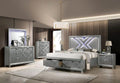 Silver Solid Wood King Bedroom Set 5pcs A53448
