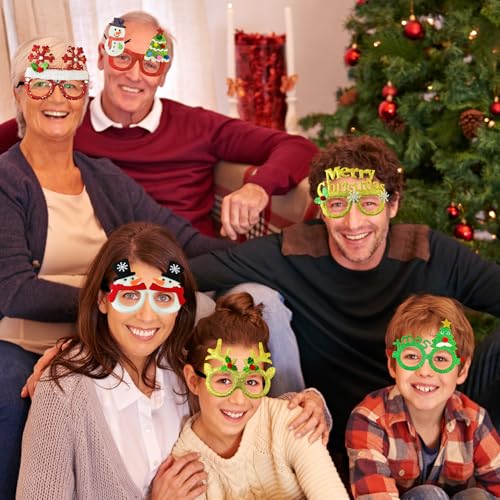 12 Pcs Christmas Glasses Party Favors N66223