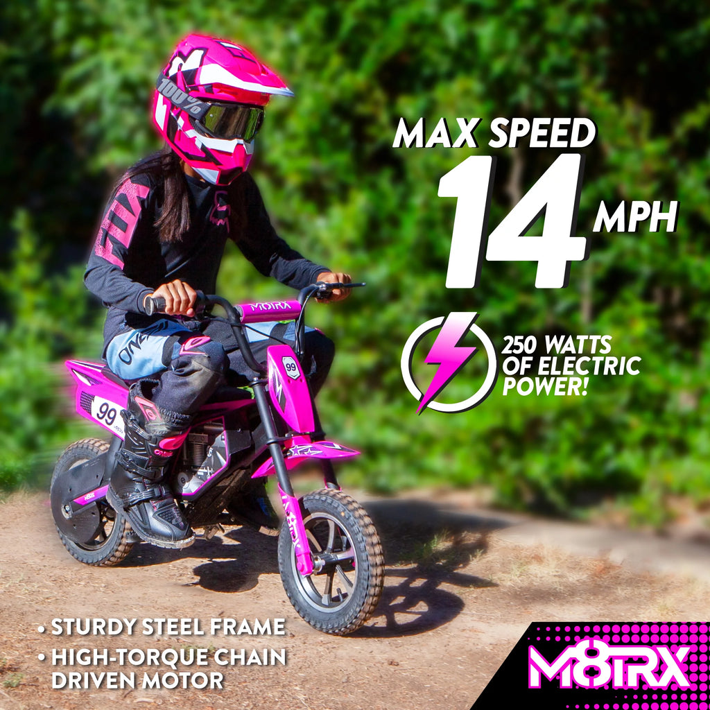 Blue 24V Electric Dirt Bike H272
