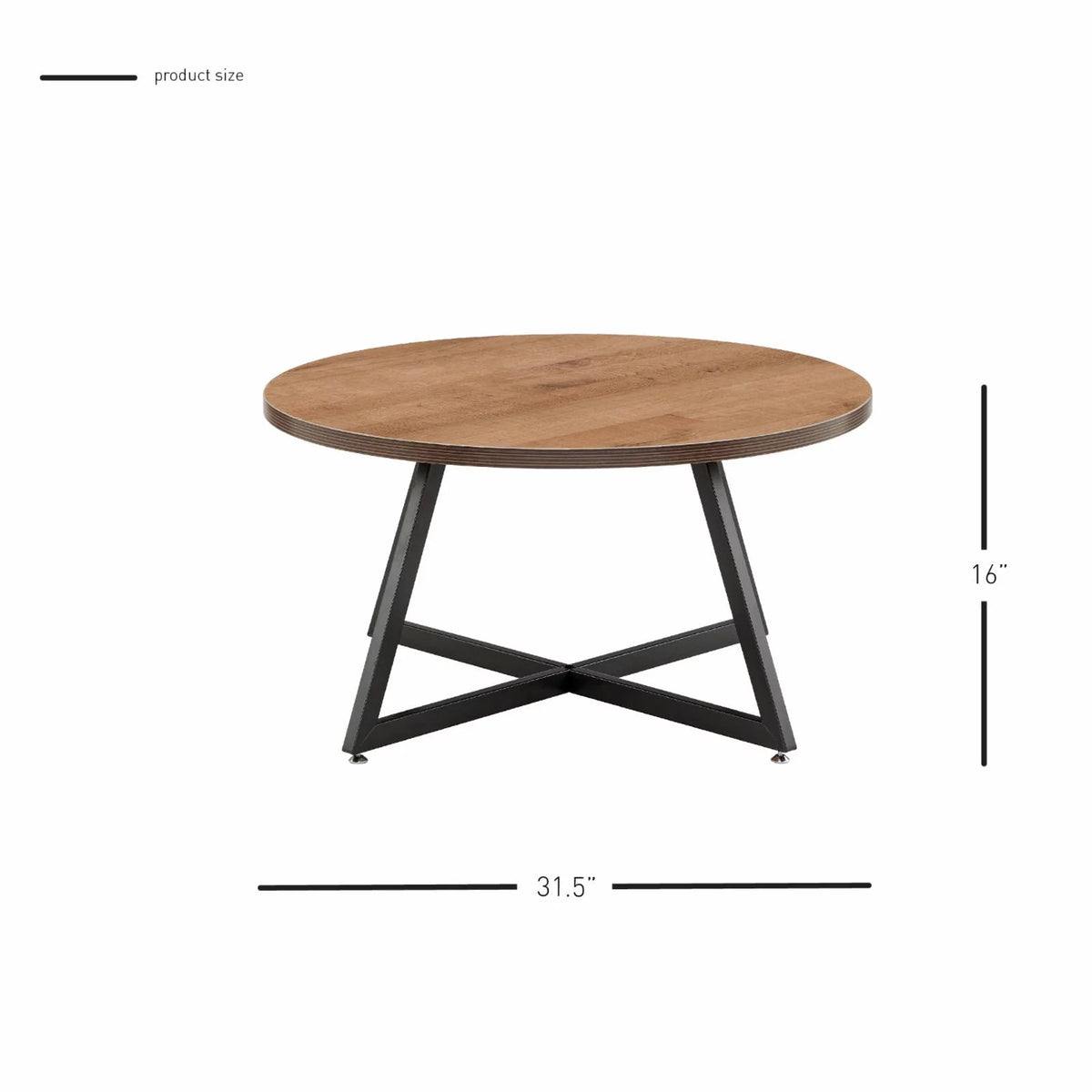 Round Wood Coffee Table H377