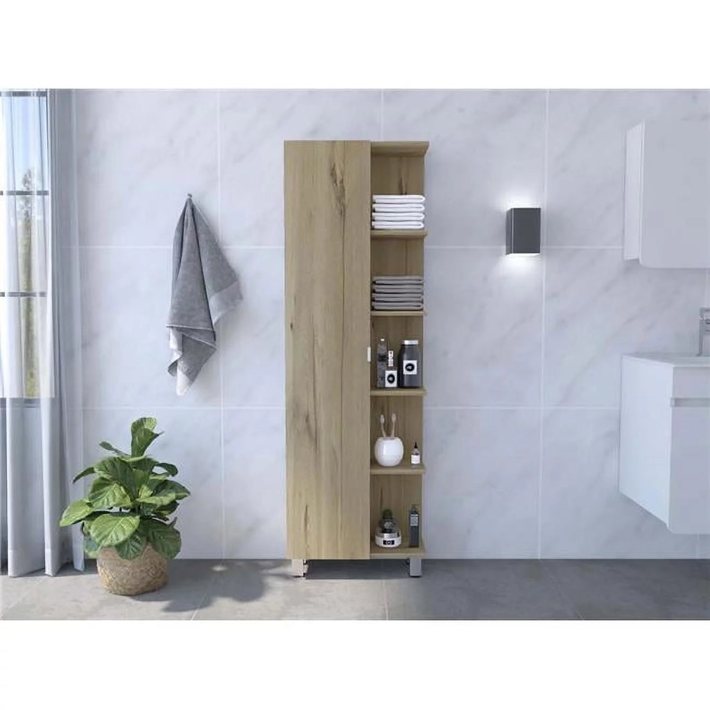 Light Oak Single Door Cabinet S506795