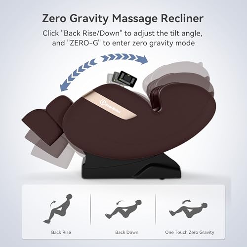 Black Full Body Airbags Massage Recliner with Zero Gravity I1101