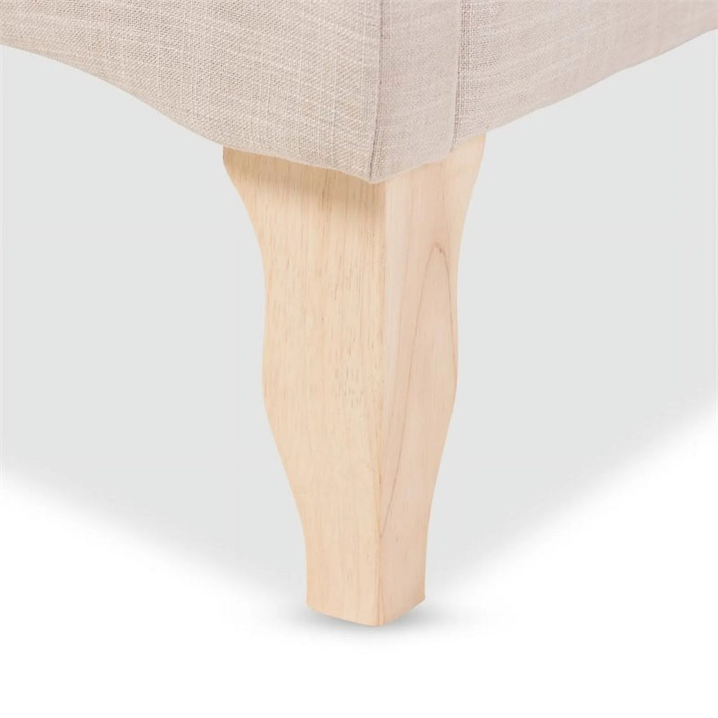 Beige Queen Platform Bed E193