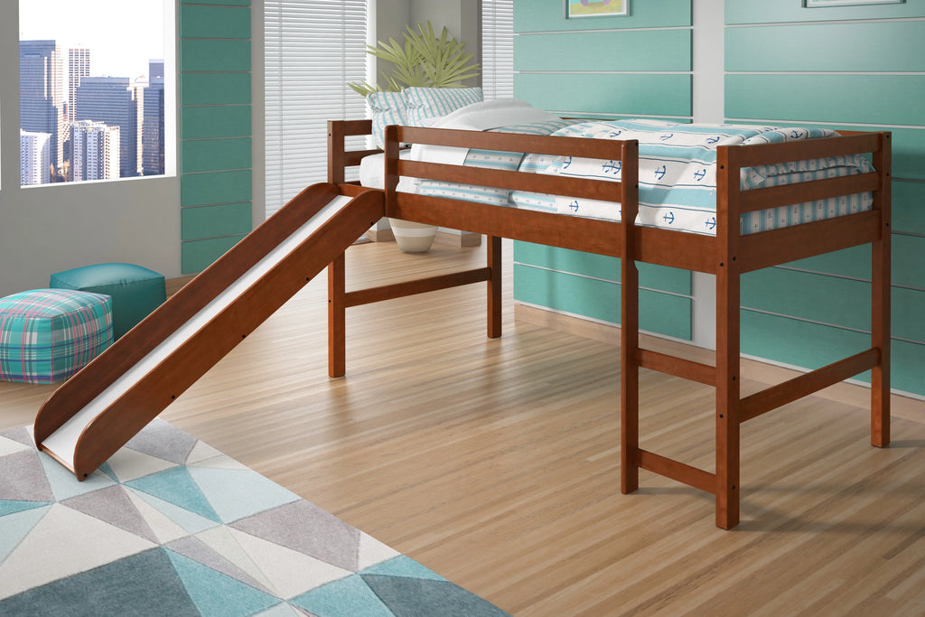 Twin Solid Wood Low Loft Bed G2213
