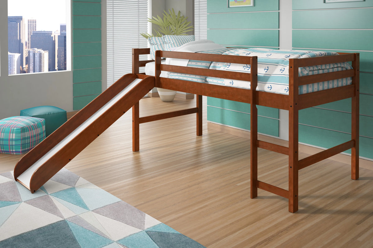 Twin Solid Wood Low Loft Bed G2213