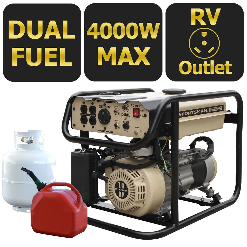 4000 Watt Dual Fuel Generator C989306