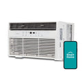 12,000 BTU 115V Smart Window Air Conditioner with Remote, White W302705