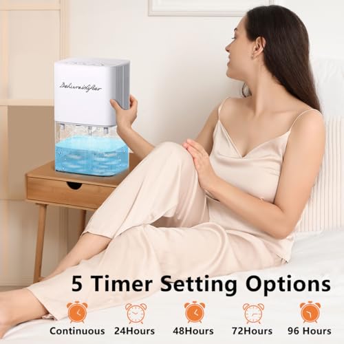 1800ML Small Dehumidifier with 10 Color Lights 5 Timers 3 Modes K810190