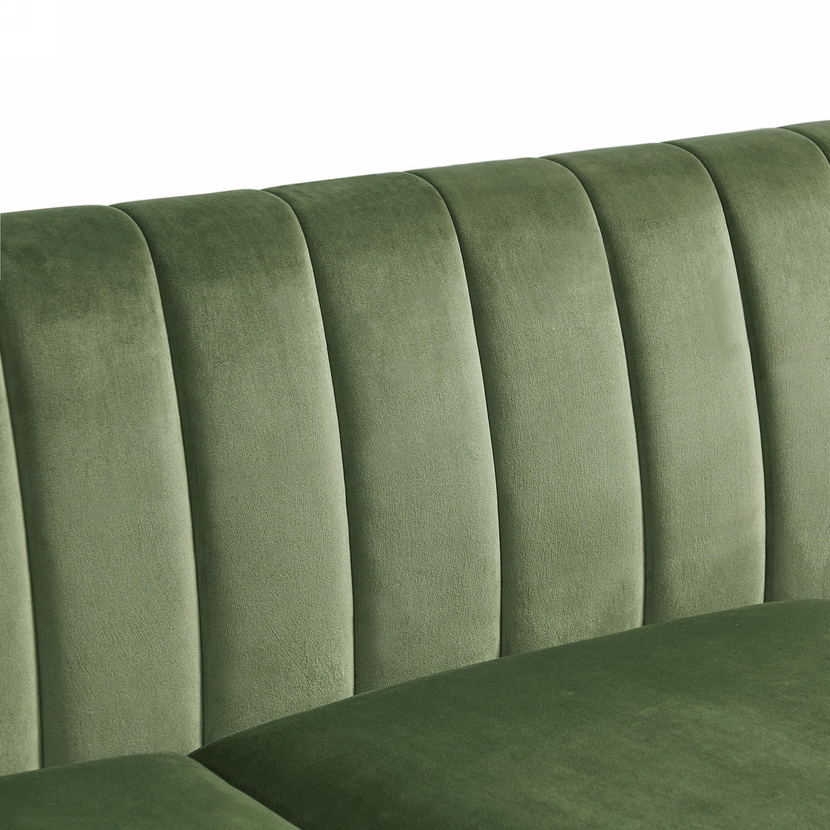 Green Velvet 3 Seats Sofa E1842