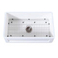 30 In. Farmhouse Kitchen Sink with Strainer and Grid L949