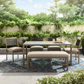 6-Piece Steel Outdoor Dining Set with Cushions E716967
