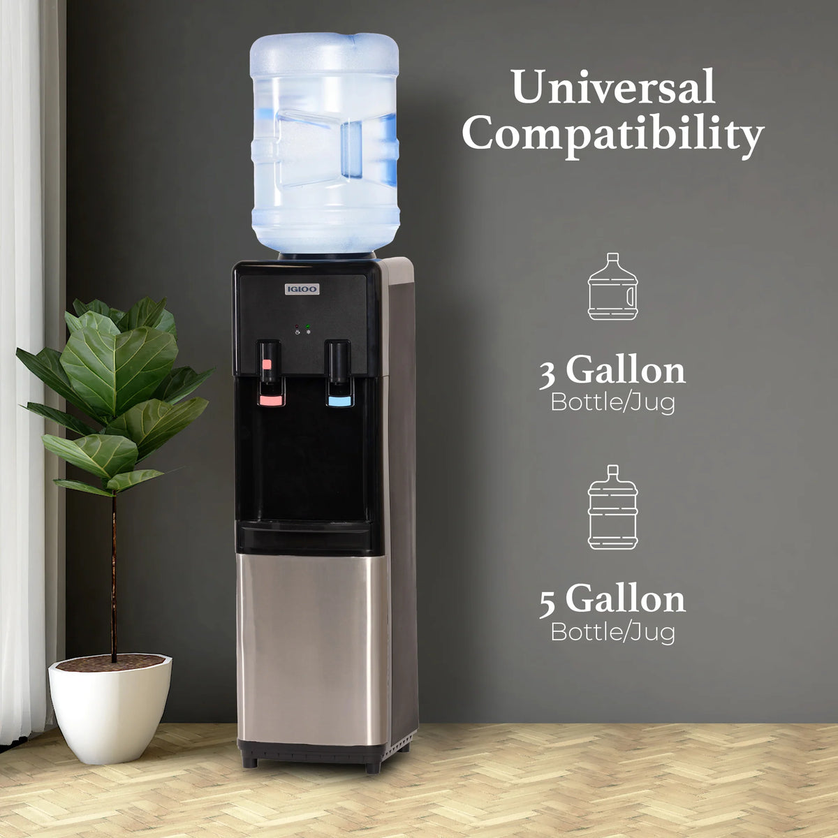Black Top Loading Water Dispenser F829