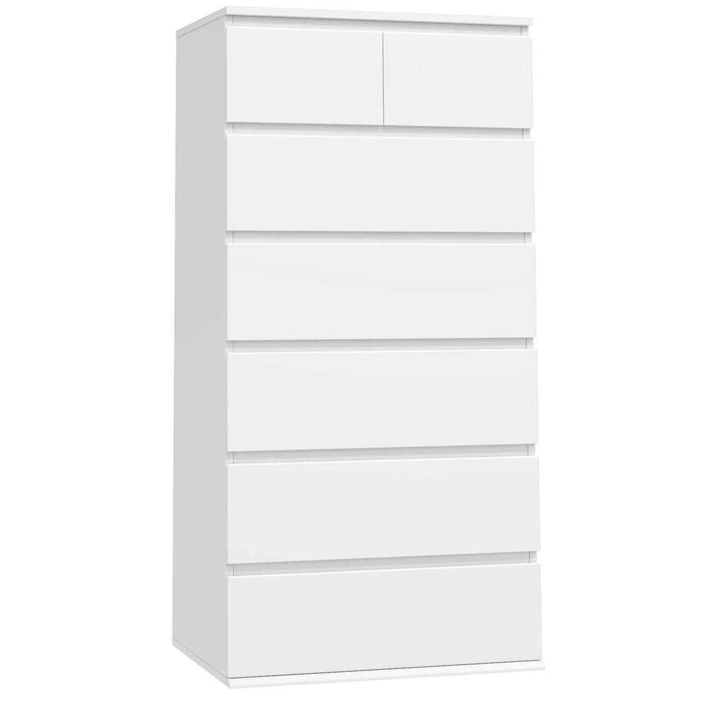 White 7 Drawer Dresser S15519