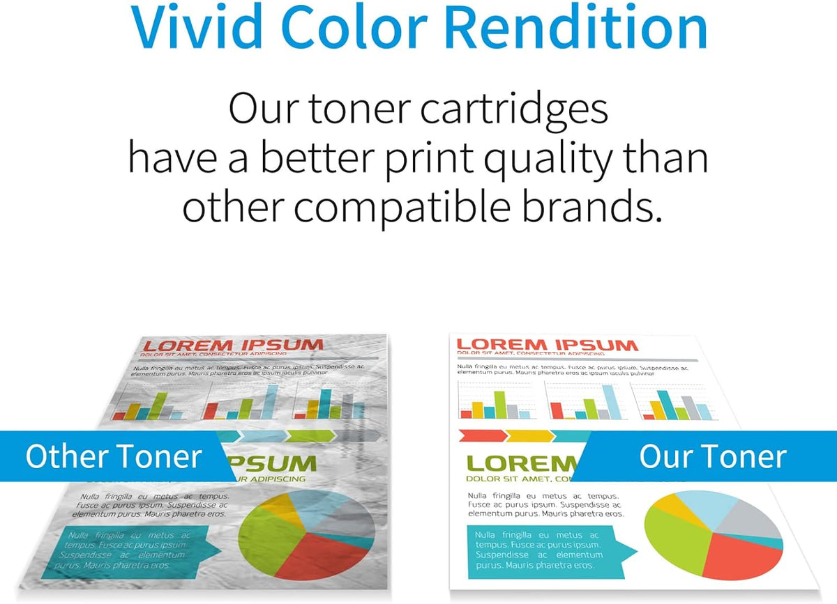 Black Cyan Yellow Magenta Toner Cartridge 4-Pack Q42386