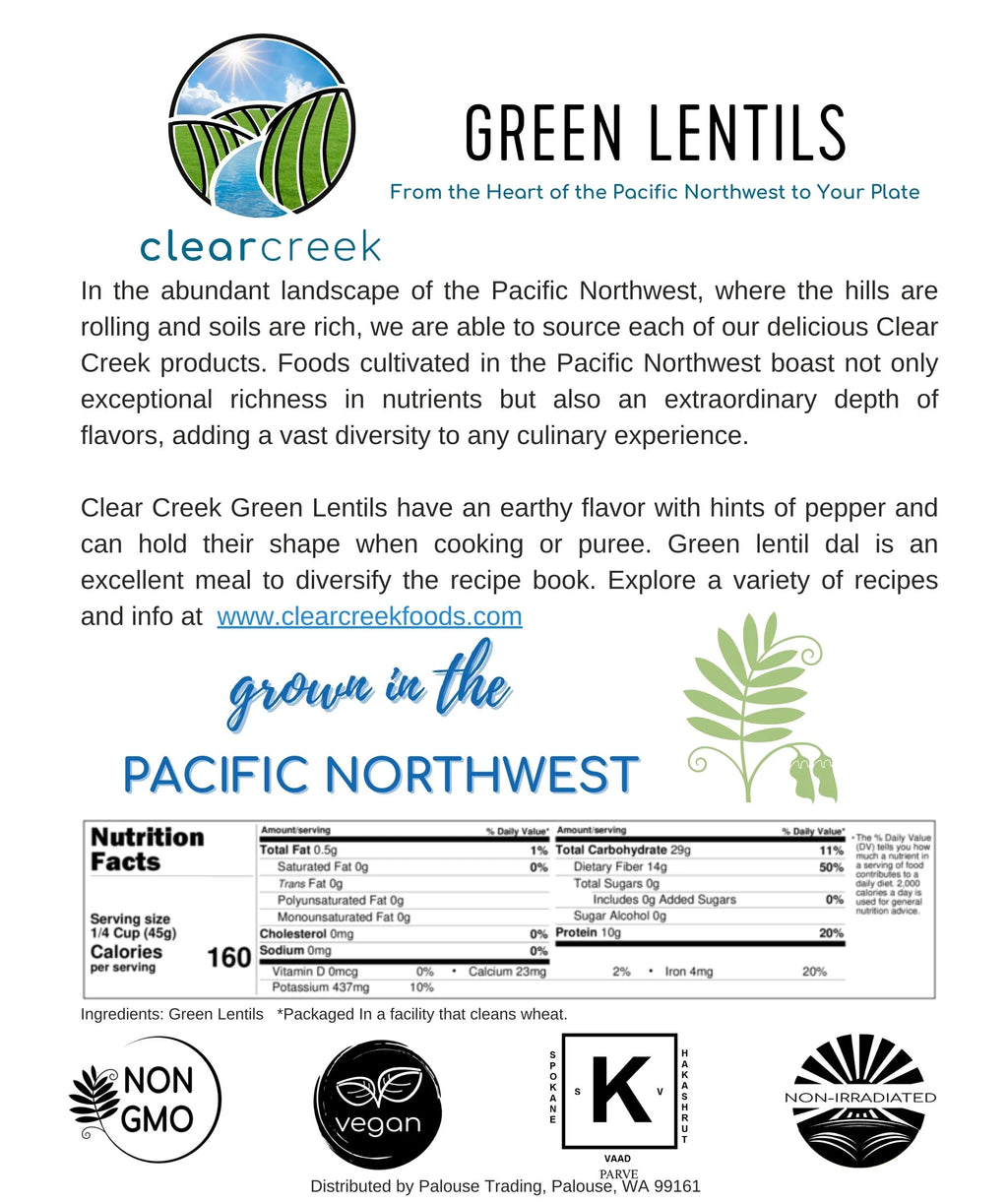 Green Lentils 25 lbs Non-GMO Dried E66697