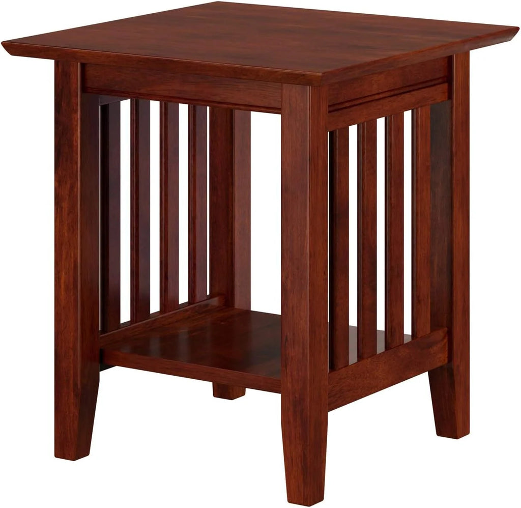 Solid Hardwood End Table 20 In Set Of 2 Walnut T1730