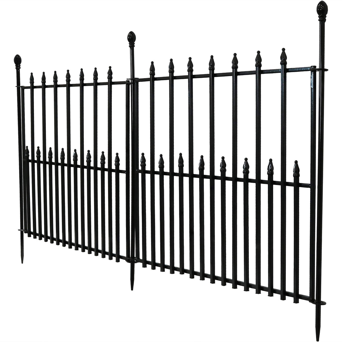 Black Iron Garden Border Fence W5323