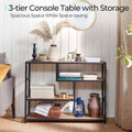 Narrow 4 Tier Wood Console Table J89848
