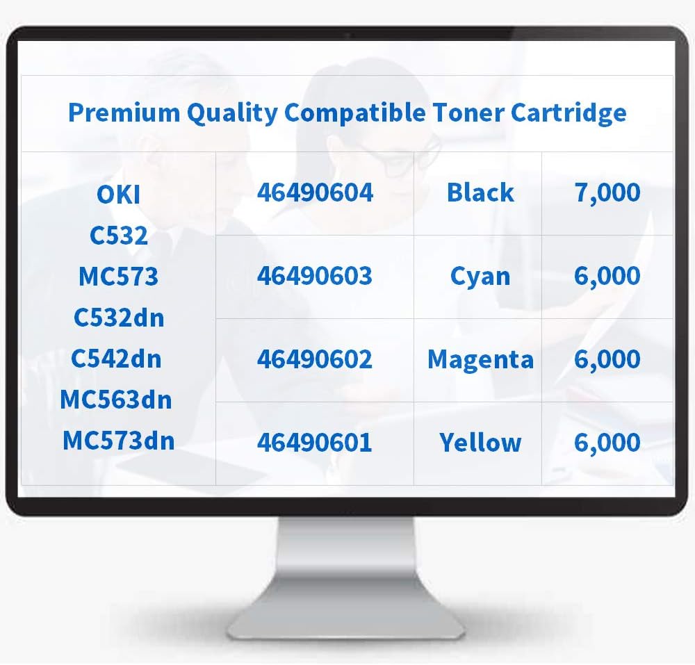Compatible Toner Cartridge Replacement 4 Pack U558