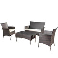 Multi-Brown 4 Piece Outdoor Set H8026