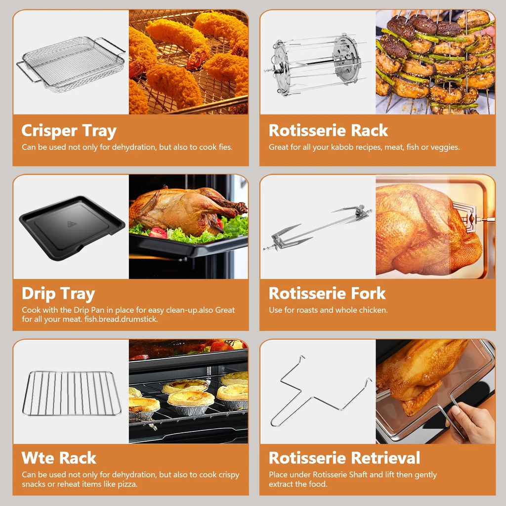 12QT Touchscreen Air Fryer Oven B1452