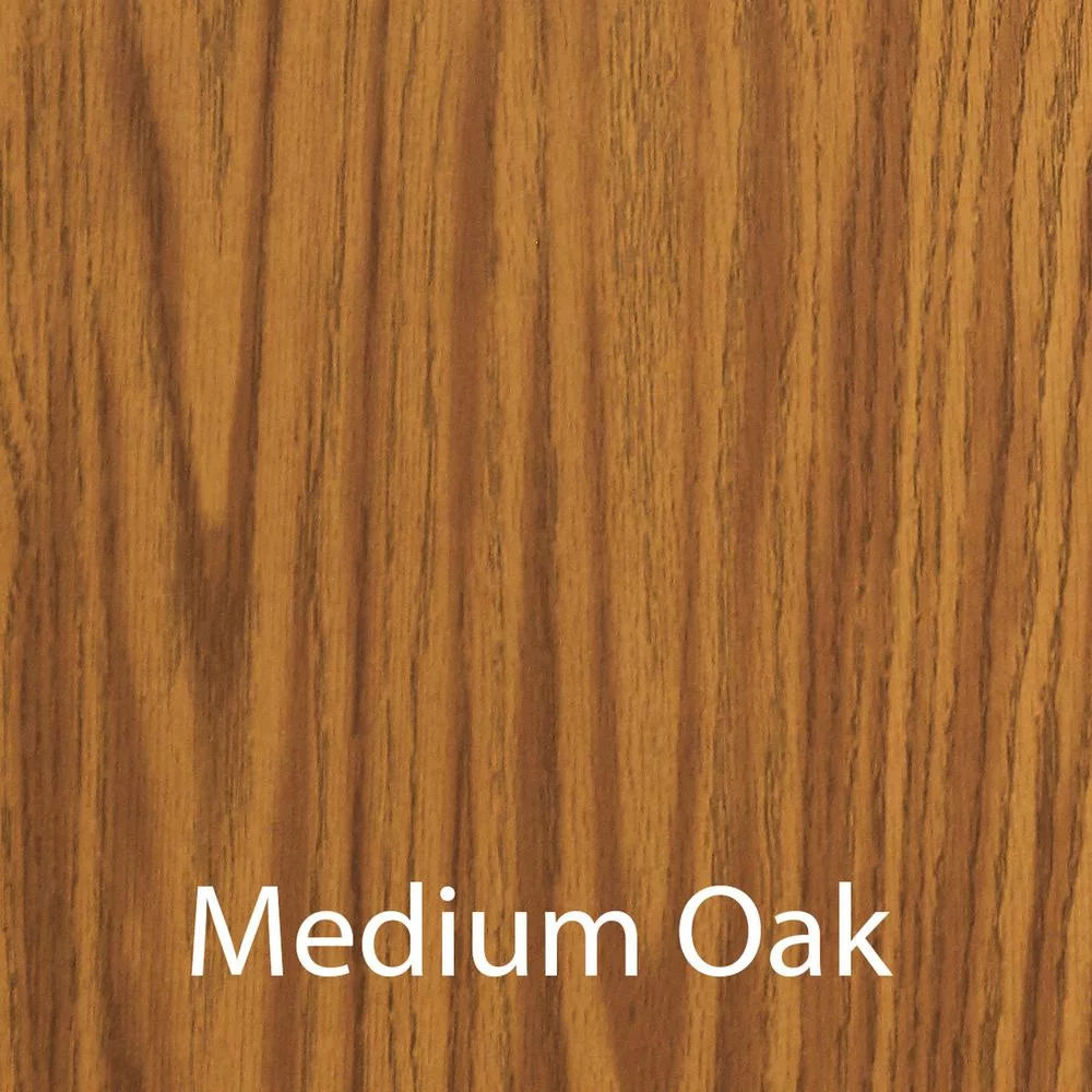 33x23" Medium Oak Black Desk H72998