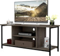 43 Inch Charcoal TV Stand with Storage V290248